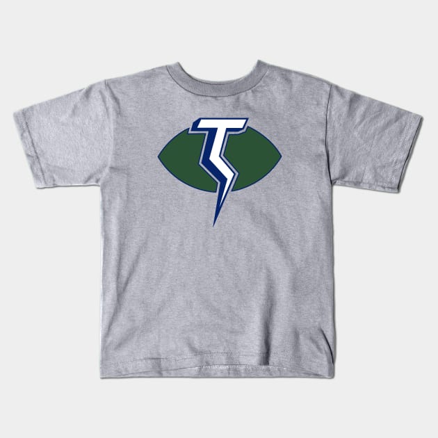 Defunct Portland Thunder Football 1973 Kids T-Shirt by LocalZonly